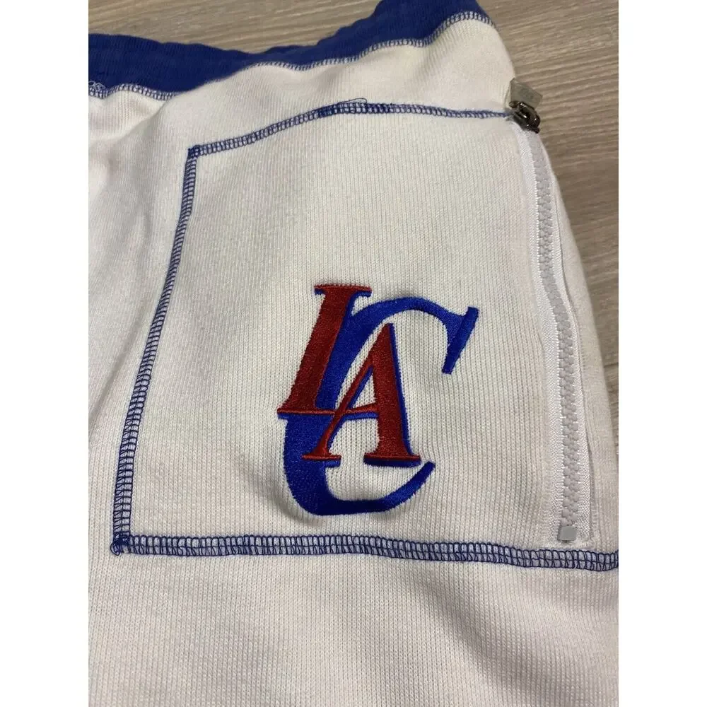 Vintage Los Angeles Clippers NBA Embroidered Sweatpants 3XL Blue White Red 90s